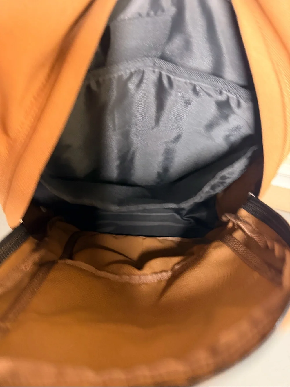Carhartt Tan Canvas Backpack with Black Trim